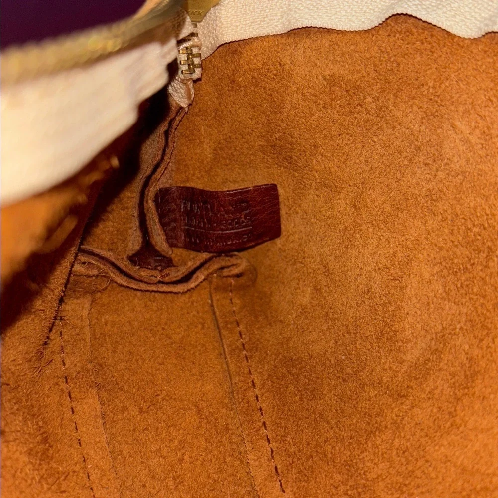 Portland Leather Goods Brown Zip Up Eclipse Makeup Bag